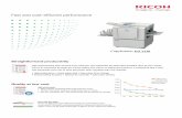 Fast and cost-efficient performance - Ricoh India · 2015-10-14 · Fast and cost-efficient performance Straightforward productivity CopyPrinter DX 2330 Quality at low cost High performance