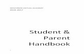 Student & Parent Handbook - K12 · 2020-05-07 · Student & Parent Handbook 4709 Dale-Curtin Drive McFarland, WI 53558 ... (WIVA) your family’s school for the 2016-2017 school year.