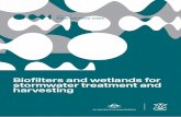 Biofilters and wetlands for stormwater treatment and ...€¦ · high removal of protozoa (> 3 log) and greater than a 1 log reduction of reference bacterial and viral pathogens.