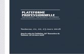 PLATEFORME PROFESSIONNELLE · Toulouse, 21, 22, 23 mars 2018 dans le cadre de Cinélatino, 30es Rencontres de Toulouse, 16-25 mars 2018 PLATEFORME PROFESSIONNELLE PARTICIPANTES