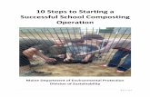 10 Steps to Starting a Successful School …...2016/10/10  · 3 | P a g e 10 Steps to Starting a School Composting Operation Step 1 Is composting right for your school? Gauge interest