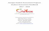 Georgia Student Assessment Program Student Assessment ... · The purpose of the Georgia Student Assessment Program is to measure student achievement of the state-adopted content standards