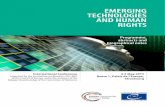 EMERGING TECHNOLOGIES AND HUMAN RIGHTS technologies... · Ms Gabriella Battaini-Dragoni, Deputy Secretary General of the Council of Europe Ambassador Dirk Van Eeckhout, ... gence