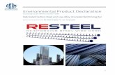 Environmental Product Declaration - ASTM International · EPD of Re-Steel Carbon-Steel and Low-Alloy Uncoated Rebar Products 1 PRODUCT IDENTIFICATION 1.1 PRODUCT DEFINITION Rebar
