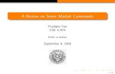 A Review on Some Matlab® Commands - University at Buffalosrihari/CSE574/Chap1/MatlabReview.pdf · A Review on Some Matlab Commands Pradipto Das CSE 4/574 SUNY at Bu alo September