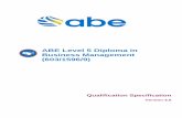ABE Level 5 Diploma in Business Management (603/1596/9) Dip in... · 2020-01-17 · ABE Level 4, 5 and 6 qualifications are designated higher education qualifications. They are aligned