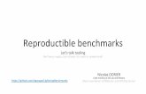 Reproductible benchmarks - Scaling Bitcoin · Reproductible benchmarks Let’s talk tooling Not fancy crypto, but at least it is easy to understand! Nicolas DORIER Code monkey at