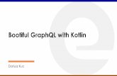 BootifulGraphQLwith Kotlin · Query language for your APIs GraphQL. 5 Query language for your APIs GraphQL. 6 Why Kotlin? Kotlin •Strong types •Null-safety •Data classes •Interop