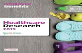 September 2019 Healthcare Research - Employee Benefits · a solid return on investment (ROI). Benefits strategies were much more likely to include healthcare benefits, such as private