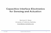 Capacitive Interface Electronics for Sensing and Actuationboser/presentations/Capacitive Interface Electronics.pdfCapacitive Interface Electronics Ref: P. Lajevardi, V.P. Petkov, and
