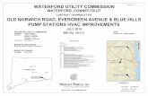 CONTRACT DRAWINGS FOR OLD NORWICH ROAD, EVERGREEN … · middletown norwich new haven stamford drawing index general--- cover sheet waterford utility commission contract drawings