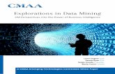 Explorations in Data Mining - Construction Management … · 2018-04-27 · Explorations in Data Mining CM Perspectives into the Power of Business Intelligence Laura Stagner GSA ...