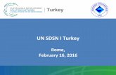 Rome,! February!16,!2016!sdsn-mediterranean2.wp.unisi.it/wp-content/uploads/... · UN"SDSN"I Turkey2015 Projects" " – Sustainable"CiOes" • 16N17"February"2015,"Aromar"Revi’s"Conference"atIstanbul"
