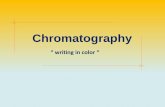 Chromatography techni… · 1.Thin layer chromatography (TLC): the stationary phase is a thin layer supported on glass, plastic or aluminum plates. 2.Column chromatography (CC): stationary