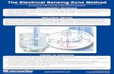 The Electrical Sensing Zone Method - Micromeritics€¦ · The Electrical Sensing Zone (ESZ) technique is recognized as an effective way to count and size an extensive array of organic