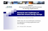 Research and Challenges on Materials around Energy Storage · Research and Challenges on Materials around Energy Storage Mathias Noe on behalf of JP ES ... hydrogen and chemical hydrides)