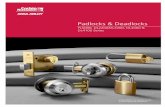 Padlocks & Deadlocks - W. W. Grainger · 2013-09-23 · Padlocks PL5000 Series Padlocks & Deadlocks Padlocks & Deadlocks.2 Features Case Extruded brass. Shackle 11/32" (8.7mm) diameter