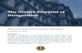The Growth Potential of Deregulation FINAL JS v4a · The Growth Potential of Deregulation The Council of Economic Advisors October 2, 2017 September 29, 2017 Summary Excessive regulation