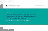 U.S. Sanctions on Russia: Congress Should Go Back to ... · 2014 to 2016. Former deputy prime minister Alexei Kudrin has suggested that sanctions shaved 1 percent off GDP in both