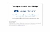 Esprinet Group - eMarket StorageEsprinet Group Half-year Financial Report as at 30 June 2017 Approved by the Board of Directors on 15 September 2017 Parent Company: Esprinet S.p.A.