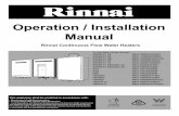 Operation / Installation Manual - EnergyAustralia...heater and the hot water outlets. This results in water savings and reduces waiting time for heated water at the outlets. • 'Deluxe'