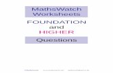 MathsWatch Worksheets FOUNDATION and HIGHER Questionsrunnymedemathematics.weebly.com/uploads/4/0/6/7/40678035/mathswatch... · b) Write the number five thousand, one hundred and three