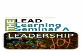 LEAD THE Learning Seminar A - Amazon S3 · 2017-08-10 · 4 Philip and the Ethiopian Eunuch Acts 8:26-40 26 Then an angel of the Lord said to Philip, “Get up and go toward the south