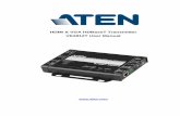HDMI & VGA HDBaseT Transmitter VE2812T User Manualassets.aten.com/product/manual/ve2812t_w-2017-10-05.pdf · ATEN VE2812T is a video transmitter that can send VGA (with audio) and