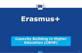 Erasmus+ · Part I: Background – Where to find CHBE in Erasmus+ 2007-2014 2014-2020: 3 Key actions 9 Tempus Industrialised Countries Erasmus Mundus Edu link Alfa Erasmus Youth in