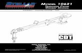 installation • assembly drawings • parts...1. Determine that the mounting location for the 10621 crane is at least 20” x 21” (50.8 x 50.8 cm). 2. Use the detail below to drill