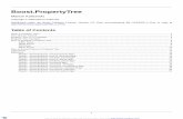 Boost.PropertyTree - ScientificComputing · // Create an empty property tree object using boost::property_tree::ptree; ptree pt; // Load the XML file into the property tree. If reading