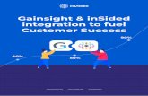 Gainsight & inSided integration to fuel Customer Success · 100% of successful B2B software companies have a help center, and 76% also use a community. inSided combines both within