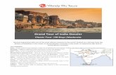 Grand Tour of India Dossier - Wendy Wu Tours AustraliaThe tour is 28 days in duration including international flights. Travellers booked on ‘Land Only’ arrangements should make