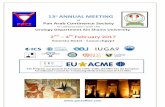 of Pan Arab Continence Society - Uroweb · 2017-01-18 · On behalf of the scientific and organizing committees of the Pan Arab Continence Society, it is our pleasure to invite you