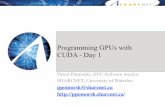 Programming GPUs with CUDA - Day 1 · Introduction to GPU programming • A graphics processing unit (GPU) is a processor whose main job is to accelerate the rendering of 3D graphics