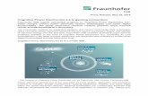 Cognitive Power Electronics 4.0 is gaining momentum · 2020-05-09 · Cognitive Power Electronics 4.0 is gaining momentum Fraunhofer IISB reports substantial progress in “Cognitive