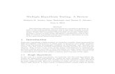 Multiple Hypothesis Testing: A Reviewpersonal.psu.edu/nsa1/paperPdfs/Mult_Hyp_Review_final.pdf · Multiple Hypothesis Testing: A Review Stefanie R. Austin, Isaac Dialsingh, and Naomi