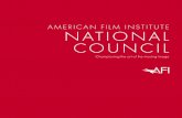 AMERICAN FILM INSTITUTE NATIONAL COUNCIL€¦ · Directing Workshop for Women (DWW). Since 1974, the DWW has paved the way by training women as trailblazing leaders across the industry.