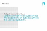 The Equality Economy: Advisor Playbook LEADING …Accelerating Acceptance 2016,” GLAAD, 2016. 7 “ LGBT-Inclusive Advertising Is Driving Business Yet Consumers Demand Authenticity
