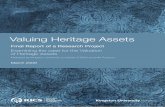 Final Report of a Research Project - COnnecting REpositories · Final Report of a Research Project Examining the case for the Valuation of Heritage Assets ... 01 Background to the