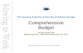 Aa 20 The Housing Authority of the City of Atlanta, …...FY 2017 Aa 20 The Housing Authority of the City of Atlanta, Georgia Comprehensive Budget For the Fiscal Year Beginning July