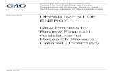GAO-18-278, Department of Energy: New Process to Review ... · United States Government Accountability Office . Highlights of GAO-18-278, a report to the Ranking Member, Committee