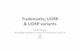 Trademarks, UDRP & UDRP variants - Universitetet i oslo · Domain Name Regime of Ownership and ontrol, International Journal of Law and Information Technology , 2007, vol. 16, pp.