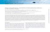 ICES Journal of Marine Science Advance Access published ... · Onset, intensiﬁcation, and decline of phytoplankton blooms in the Southern Ocean Joan Llort1*, Marina Le´vy1, Jean-Baptiste