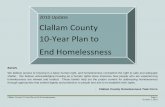 2010 Update Clallam County 10-Year Plan to End Homelessnessleg.wa.gov/jlarc/reports/2019/homelessness/documents/... · 2018-12-18 · Clallam County 10-Year Plan to End Homelessness