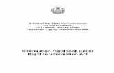 Information Handbook under Right to Information Act · Information Handbook under Right to Information Act . 2 Chapter 1 Introduction 1.1 Background of this hand book (Right to Information