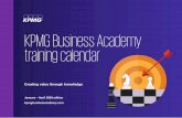 KPMG Business Academy training calendar · 2020-05-16 · Finance for non-finance professionals This course is likely to be useful for professionals: —With or without finance and