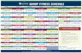 GROUP FITNESS SCHEDULEBlast off your workout with 60 minutes of cardio training that uses the STEP in highly effective, ... posture (asana). This practice includes breathing deeply