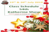 Katherine Show Junior Class List · 2019-05-15 · The Show Theme for 2019 is Christmas in July! Drop Off to the Relevant Pavilion Art, Craft, Needlework & Photography Entries: 11am