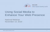 Using Social Media to Enhance Your Web Presence · Inability to use social media Consider leveraging partners with social media to promote a consumer education website. Social media